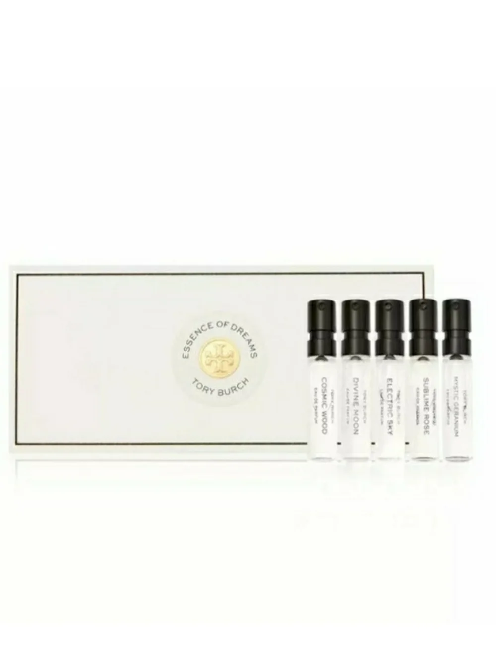 Tory Burch Cosmic Wood, Electric Sky, Sublime Rose, Mystic Geranium, Div…